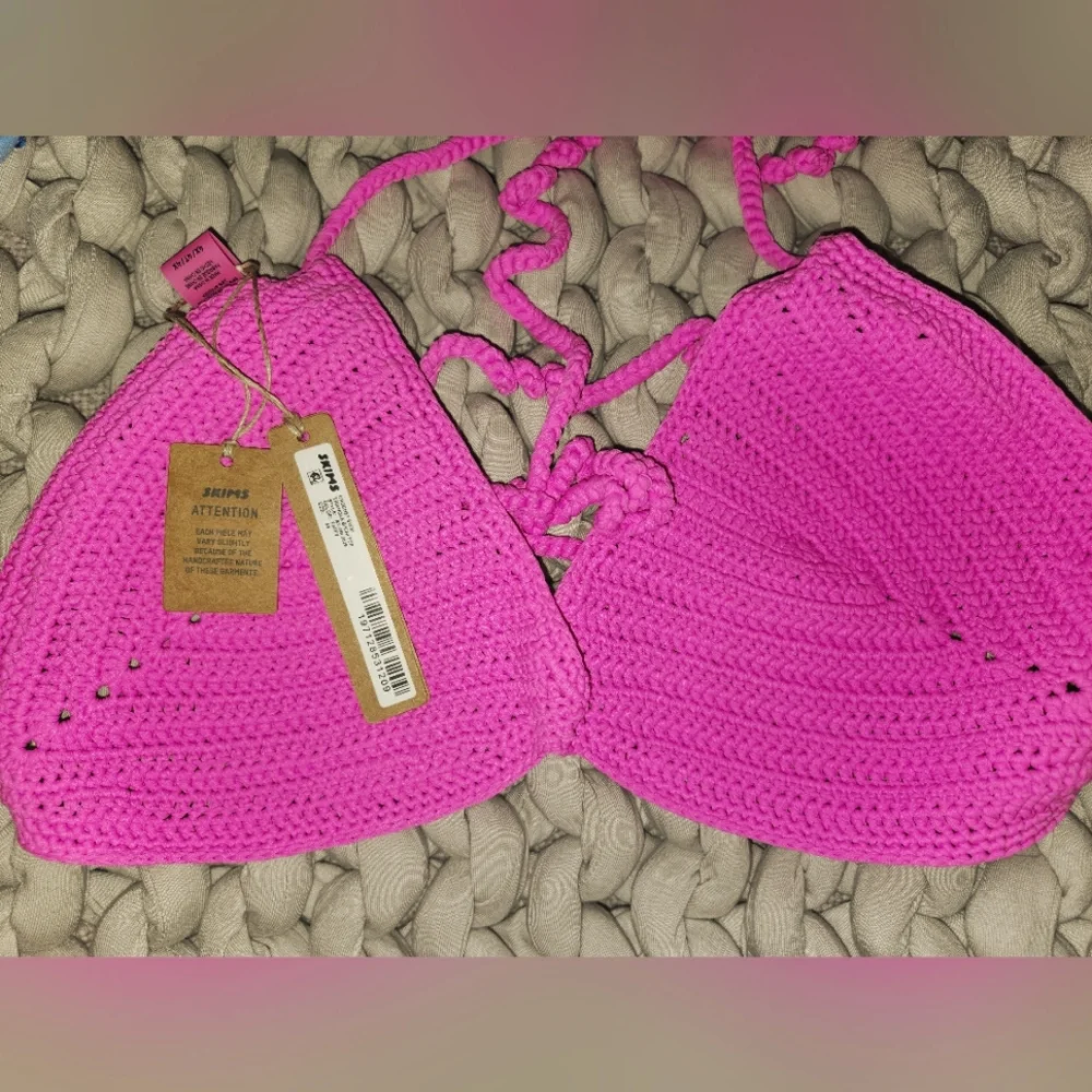 NWT SET Skims Crochet Swim Triangle Bikini Top & Cheeky Bottom 4X